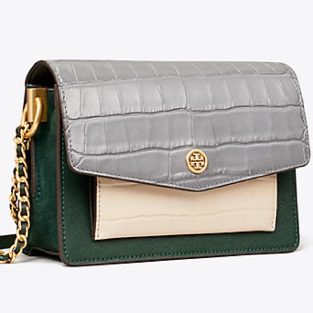 Tory Burch🌼Robinson embossed color block mini